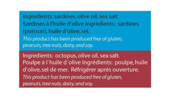 Sardines and Octopus Pulpo in Olive Oil (Variety Pack of 5)