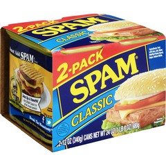 SPAM Classic Canned Meats, 12 oz Aluminum Can (2 Pack) Free and Fast Shipping US