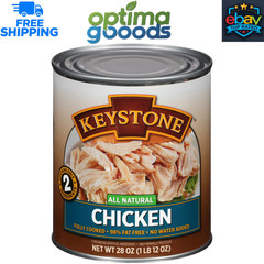 Keystone All Natural Chicken, 28 oz. Can. Fully Cooked 98% Fat Free No Water Add