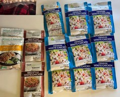 Food for Life Balanced PREMIUM WHITE CHICKEN Lot 14 Fully Cooked. 10oz & 4.5 Oz
