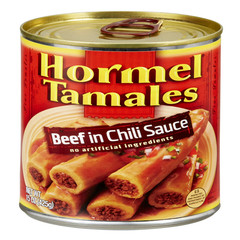 (4 pack) HORMEL Beef Tamales in Chili Sauce, Shelf-Stable, 15 oz Steel Can…