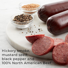 Party-Size Signature Beef Summer Sausage, 26 Ounces | Great for Snacking, Gifts,