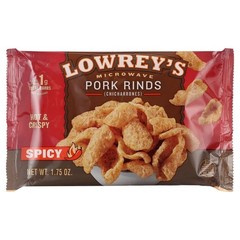 Hot and Spicy Pork Rinds Snacks 1.75 Oz Bag 18-Pack Crunchy Keto Friendly Gluten