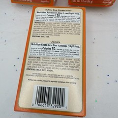 Brunswick Buffalo Chicken Salad W/ Crackers 3 Pack 3oz Bumble Bee Ready To Eat