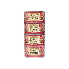 4 Pack Harvest Creek Pulled Pork in Water 12 oz Cans Fully Cooked 3 lbs Total
