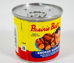 6 Prairie Belt Smoked Sausage 4.6 ounce can 07/09/2027 DENTED