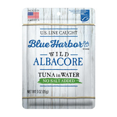 Wild Albacore Tuna in Water No Salt Added – 3 Oz Pouch (Pack of 12)