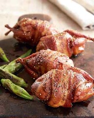 Alewel’s Country Meats Bacon-Wrapped Stuffed Quail