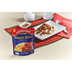 Fully Cooked Roast Beef with Gravy in Shelf Stable Pouch 10 Ounce 3 Pack