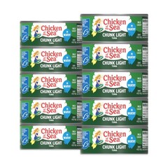 Chicken of the Sea Wild Caught Chunk Light Tuna, 5 Ounce 5 (Pack 10)