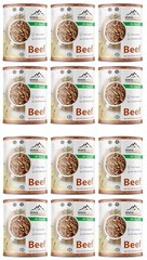 MOUNTAIN ESSENTIALS Fully Cooked Ready to Eat Canned Beef 28 Oz | Pack of 12