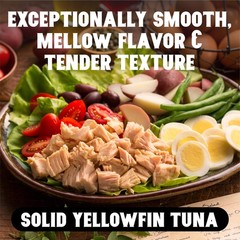 Portofino Solid Yellowfin Tuna In Extra Virgin Olive Oil 4.5oz Can Pack of 12