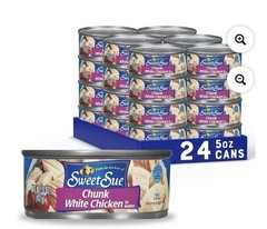 Sweet Sue Chunk White Chicken in Water, 5 oz Can Pack Of 24 New