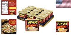 Delicious Hormel Bacon with 7g Protein – 12 oz Cans, 12 Count for Family Dinners