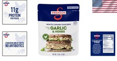 Swanson 2.6oz Fully Cooked Garlic & Herbs Chicken – Perfect for Quick Snacks
