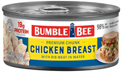 Premium White Chicken Breast with Rib Meat in Water – 19G Protein per Serving –