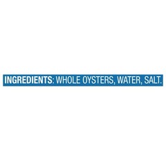 Whole Oysters 8 oz Can Pack of 12