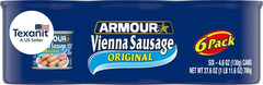 Star Vienna Sausage, Original Flavor, Canned Sausage, 4.6 Oz (Pack of 6)