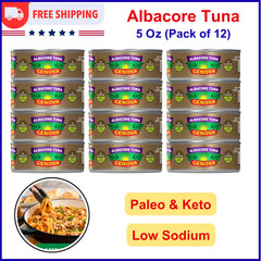 Genova Premium Albacore Tuna in Olive Oil, 5 Ounce Cans (Pack of 12), Low Sodium