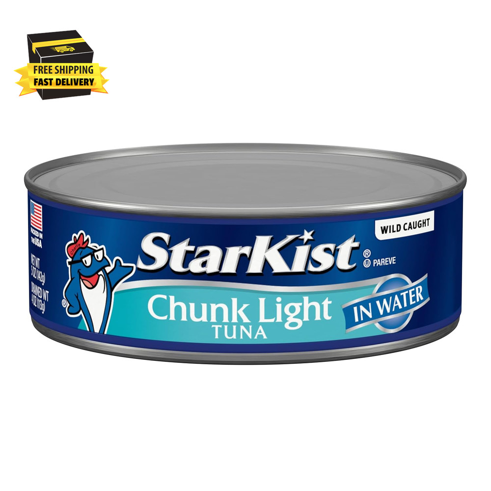 Chunk Light Tuna in Water (5 Oz – 1 Pack) Wild Caught Canned Tuna, 20G Protein p