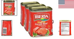 Halal Corned Beef in Natural Juices – 12 oz Pack of 3 for Gourmet Meals