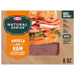 Hormel Natural Choice Smoked Ham Deli Lunchmeat, 8 oz Resealable Package