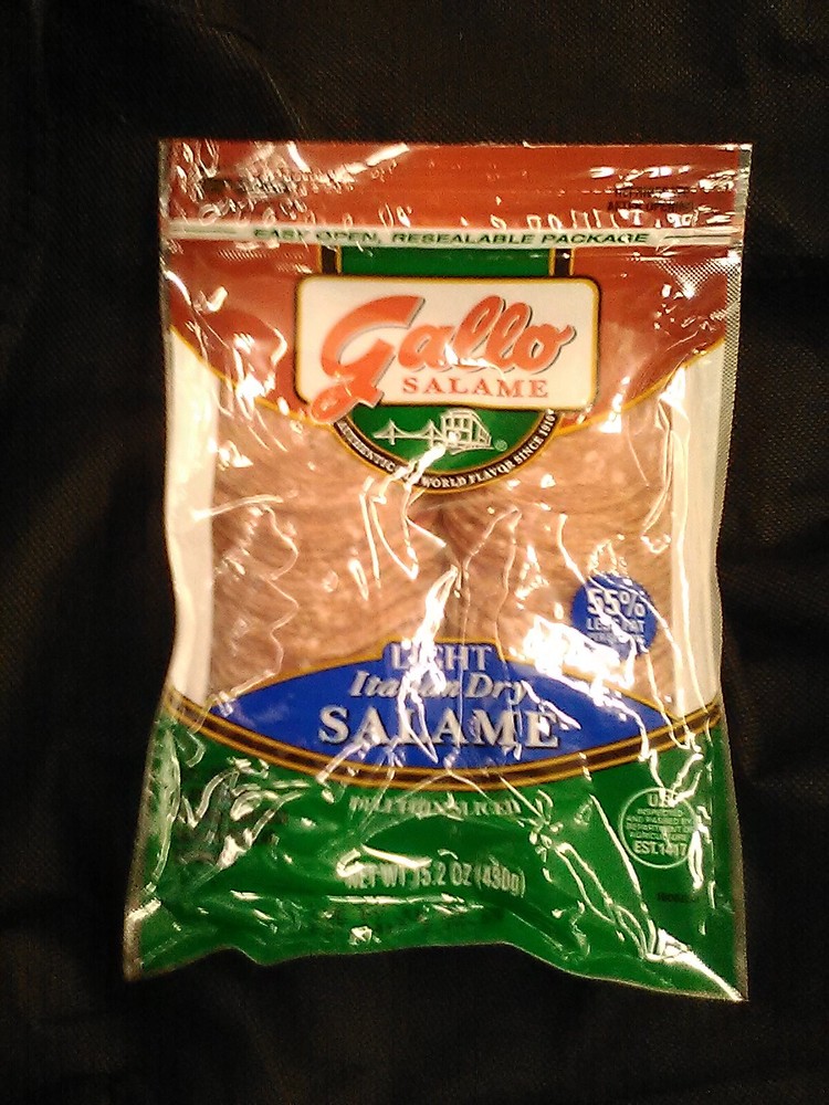 2 Pack’s GALLO ITALIAN DRY SALAME LITE Almost 2 Pound FREE Shipping!