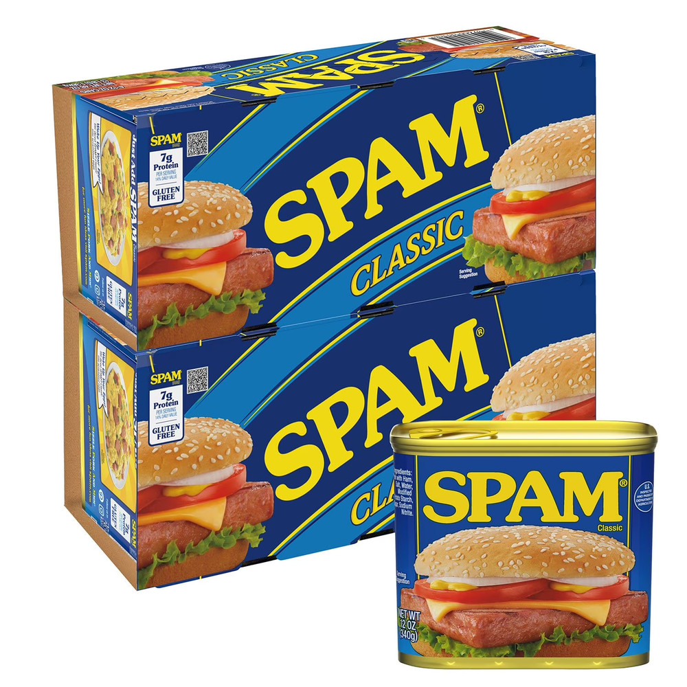 Spam 25% Less Sodium 8 Pack 12oz Each