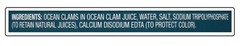 Snow’s Ocean Chopped Clams Canned, 51 oz Can – 7g Protein per Serving – Gluten F