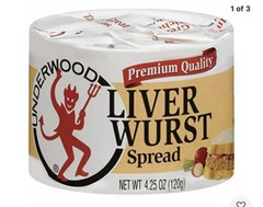 Underwood Premium Quality Liver Wurst Spread 4.25 oz ( Pack of 6 )