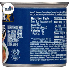 Star Vienna Sausage, BBQ Flavored, Ready to Eat Canned Sausage, 7G Protein per S