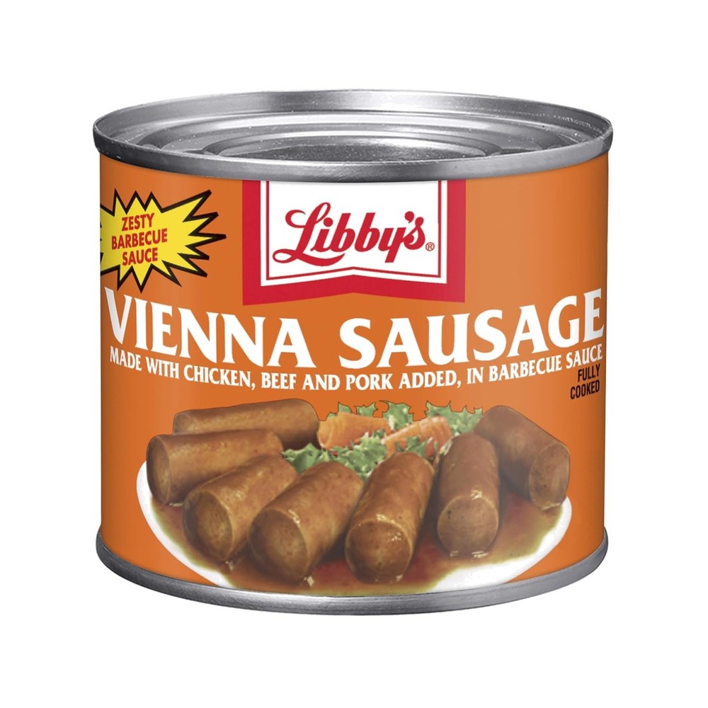 Chicken, Beef & Pork Vienna Sausages, BBQ 24-Pack^