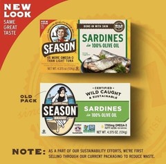 Season Sardines in 100% Olive Oil, 12-count Bone In With Skin Premium Sardines