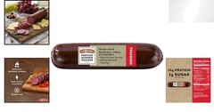 Authentic Hardwood Smoked Summer Sausage – Gourmet Gluten Free Snack, 16 Oz