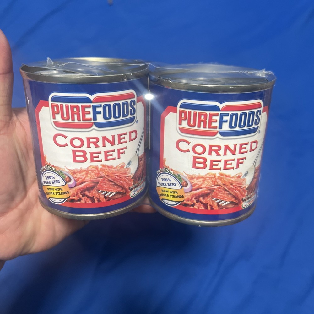 Purefoods Corned Beef 100% Pure Beef 2-Pack (Longer Strand) – Exp Jan 2028 -New-