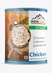 MOUNTAIN ESSENTIALS All Natural Fully Cooked Chicken 28oz, Food Pack of 6