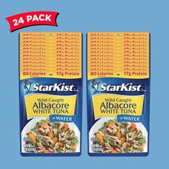 StarKist White Albacore Tuna Pouch in Water 2.6 Ounce Pack of 24