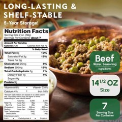 12 Can-Werling & Sons Taco Beef Filling 14.5Oz Fully Cooked Heat & Serve Premium