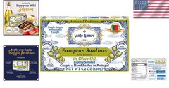 Artisanal Sardines 12pk Olive Oil, Wild Caught Portugal, 21g Protein, Paleo Diet