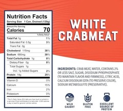 Bumble Bee White Flake Crab Meat in Water, 6 oz Can – 6 Ounce (Pack of 12)