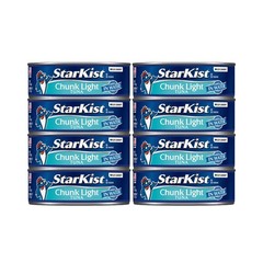 Chunk Light Tuna in Water, 8 Pack – 20g Protein, Gluten Free, Keto-Friendly