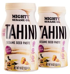 Mighty Sesame Co. Sesame Tahini Paste 16oz (2 Pack) |Rich & Creamy Tahini Sau…