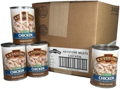 12 Cans- Keystone All Natural Chicken 14.5oz ✅No Preservative Fully Cooked Food✅