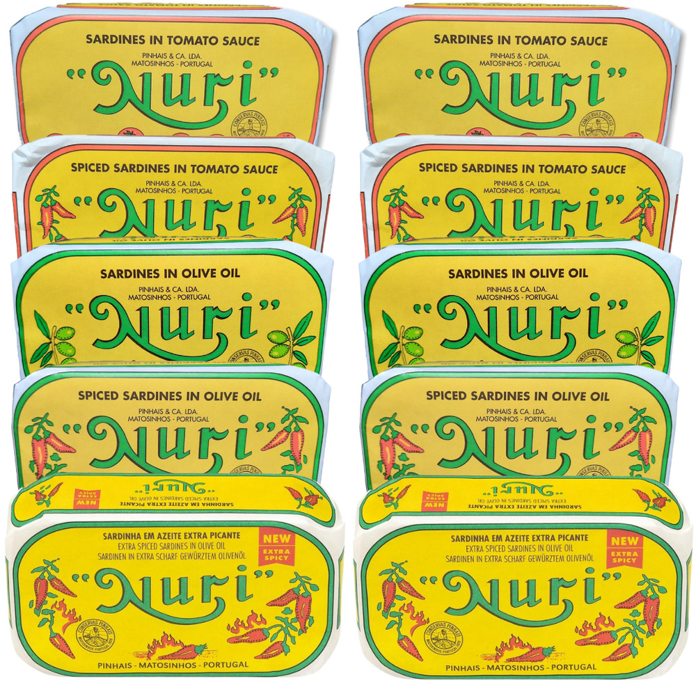 Nuri Sardines Variety 10 Pk – 5 different flavors