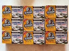 Sardines in Water No Salt Wild Caught 22g Protein Omega 3 Keto 4.37oz 9 Pack