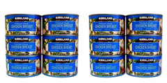 Kirkland Premium Chunk Chicken Breast Extra Lean 12.5oz 12 Cans ~Exp 10/16/2025