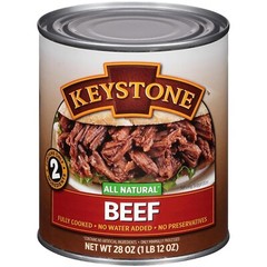 1 Can – Keystone Meats All Natural Beef Fully Cooked 28oz No Preservatives