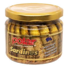 MW Polar Naturally Alder Wood Smoked Brisling Sardines 9.5 Ounce (Pack of 6)