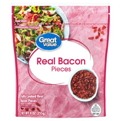 Great Value Real Bacon Pieces, 9 oz