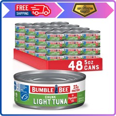 Bumble Bee Chunk Light Tuna In Oil 5oz Cans Pack of 24 Wild Caught Skipjack Tuna
